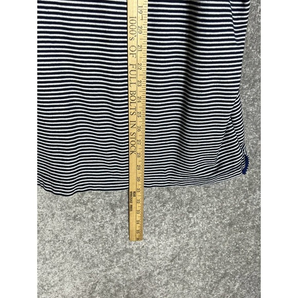 Croft & Barrow Easy Care Nautical Striped Polo Shirt Mens XXL Blue Short Sleeve - Picture 9 of 10